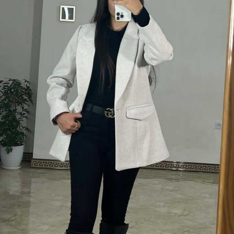 کت فوتر آستردوزی شده سانلی نخ ترک